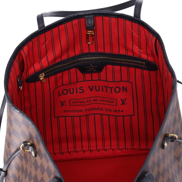 Louis Vuitton Neverfull MM Damier Ebene Karakoram Red Limited Edition - Picture 6 of 8